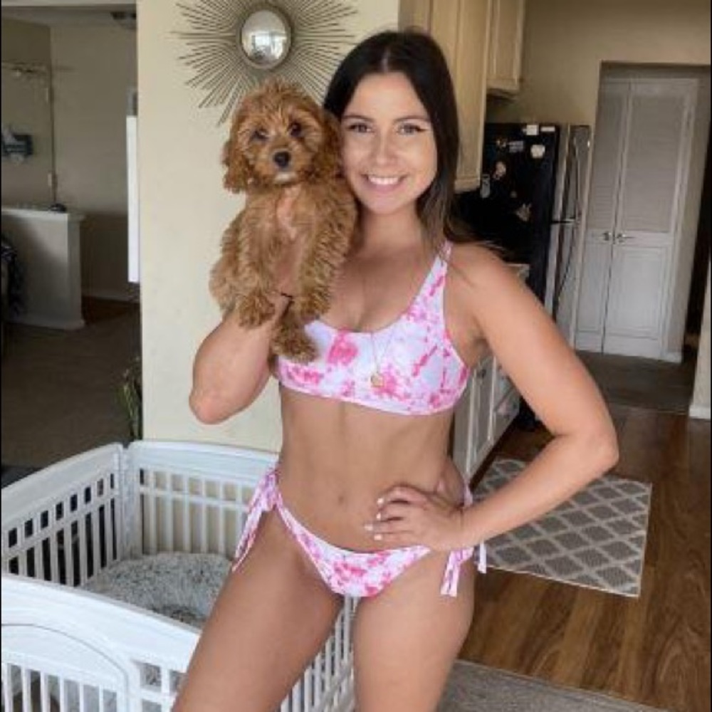 NWT SunnyCo Clothing Tatum Bikini Top